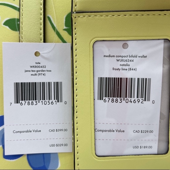 Kate Spade Jana Tea Garden Tote & Bifold Wallet - Picture 13 of 13